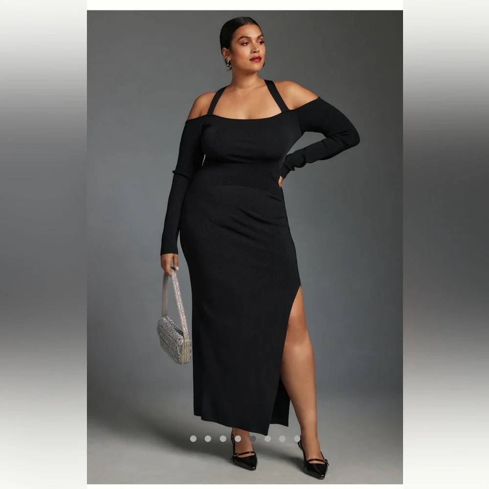 NWT Anthro Little Black Dress - Picture 1 of 11